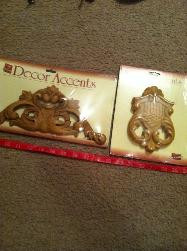 Set Of 2 Decor Accents Interior Wooden Accents