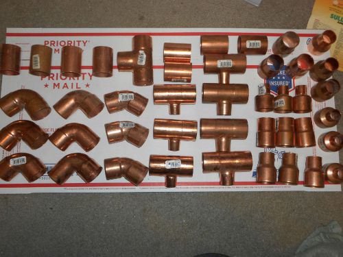 1-1/2&#034; copper fitting assortment 41 pieces plus bonus fitting for sale