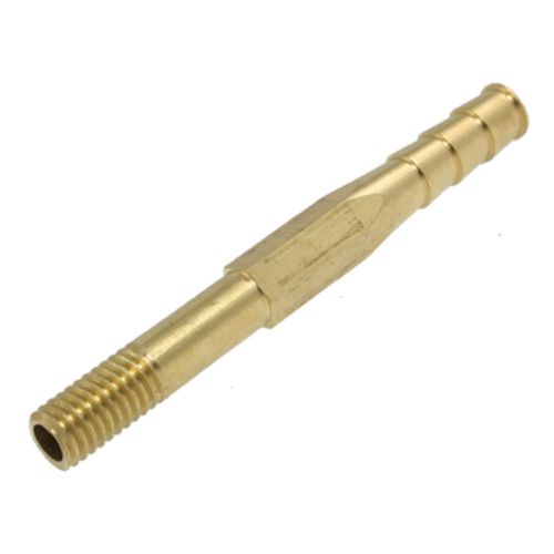 12.5mm Male Coarse Thread Mould Brass Hose Barb Nipple Fitting 5&#034; Long