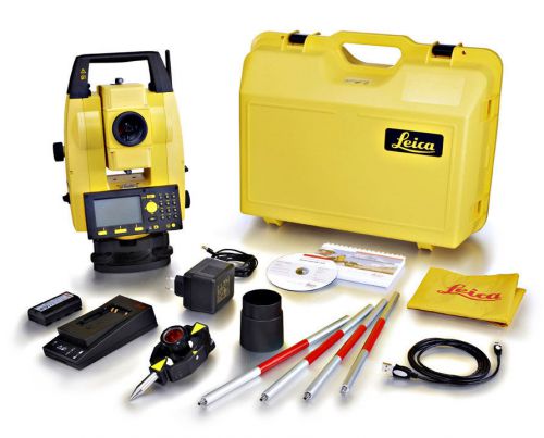 Leica builder 505 5&#034; artic total station with laser plumb and 1 year warranty for sale
