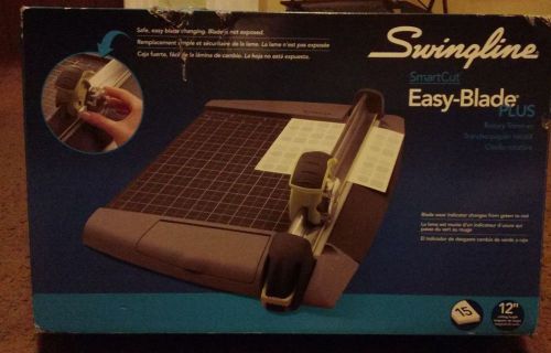 Swingline 8912 SmartCut EasyBlade Plus Rotary Trimmer, 15 Sheets, Metal Base