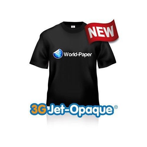 3g jet opaque heat transfer paper for dark colors  8.5&#034; x 11&#034;  (5 sheets) for sale
