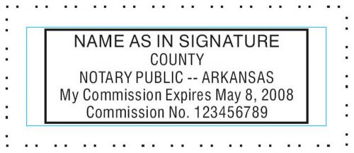 For Arkansas NEW Pre-Inked OFFICIAL NOTARY SEAL RUBBER STAMP Office use