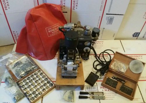 Excellent Kingsley AWH 32S Pneumatic Foil Stamping Machine, Typesetters &amp; Extras
