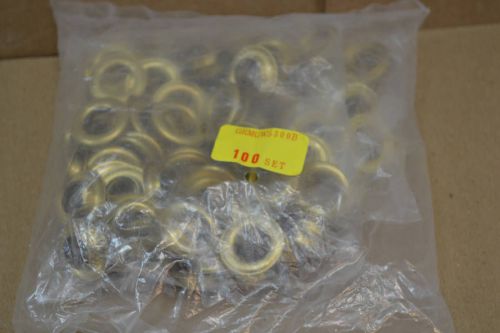 NEW Lot of 100 Sets Brass Grommets Sharpened GRM/GWS300B #4  5/8&#034;