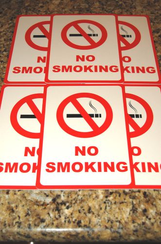 7x10 No Smoking Signs Do Not Smoke Sign Smoking Business Retail Warning Set of 6