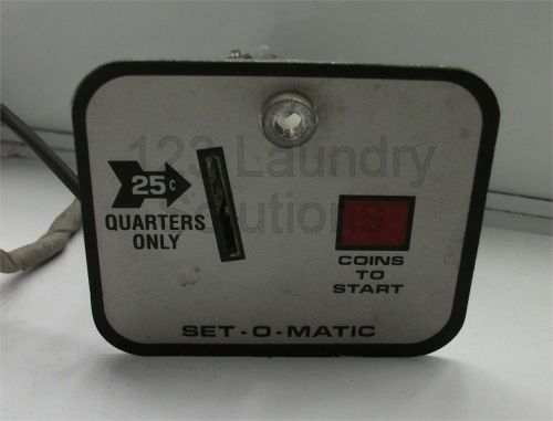 Wascomat front load washer set-o-matic 25? coin drop acceptor w/ display used for sale