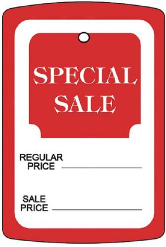 250  Special Sale tags  with 250  FREE Tagging Barbs (fasteners)