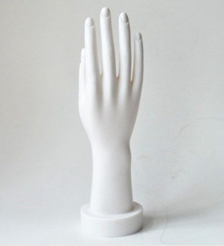 Pvc female mannequin hand gloves jewelry bracelet necklace display white color for sale