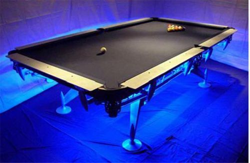 Led____ pool table lighting kit __  ball set gold pocket chalk felt bumper hot for sale