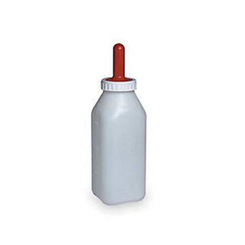 Calf bottle &amp; nipple complete screw on merricks 2qt plastic high quality dairy for sale