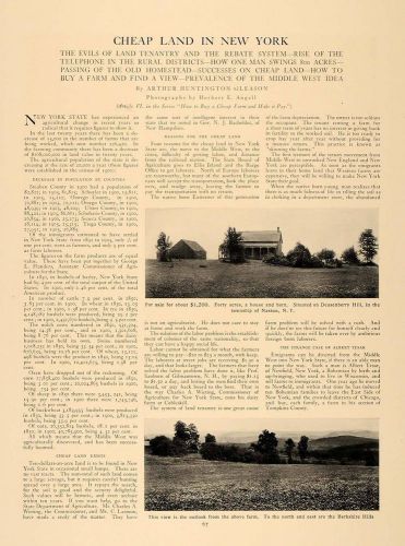 1906 article cheap ny land farm tenantry rebate system - original cl5 for sale