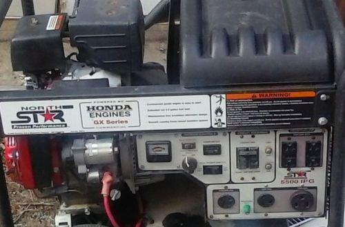 northstar 5500 ipg generator electric start with honda gas engine