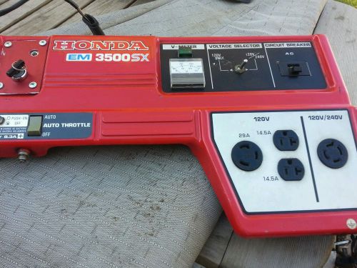 Honda Generator EM3500SX complete control panel with spare EB5000 faceplate