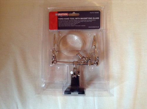 Duratool Third Hand Tool With Magnifying Glass