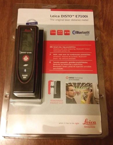 NEW Leica Disto E7100i Laser Distance Meter with Bluetooth 4.0