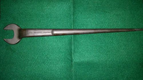 New Armstrong 1-1/4 Hard Bolt Spud Wrench Iron Worker
