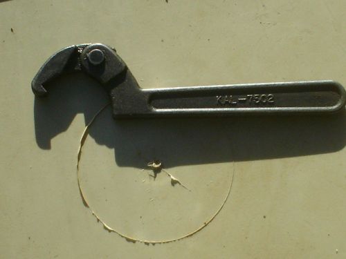 KAL 7504  Adjustable Hook Style Spanner Wrench  2&#034; to 4&amp;3/4&#034; JAPAN