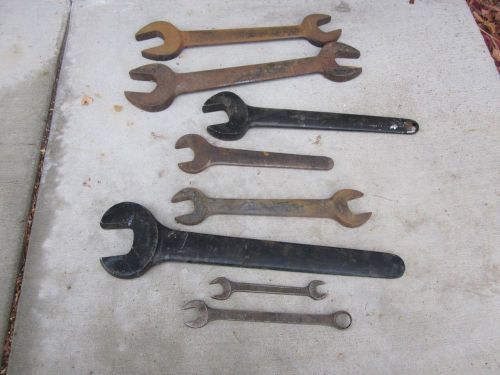 Large WILLIAMS, ARMSTRONG, FAIRMOUNT WRENCHES &amp; Others MADE USA Lot of 8 Wrench