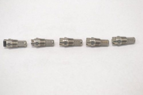 LOT 5 SPRAYING SYSTEMS H1/4VV 9503 STAINLESS SPRAY TIP 1/4IN NPT NOZZLE B280276