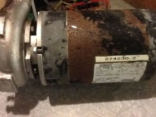 Hobart Dishwasher 2 HP Pump Motor Assembly  274230-2 ~ 3 Phase 60 Hz 3450 RPM