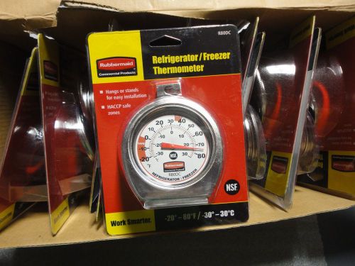 (3) RUBBERMAID R80DC REFRIGERATOR/FREEZER THERMOMETERS; -20-80F