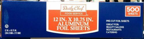 Aluminum Foil Sheets ~ 500 - 12&#034; x 10.75&#034; ~ Beauty Salons,Food Service,Catering