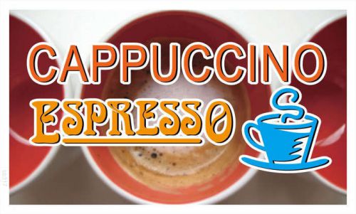 Bb317 cappuccino espresso coffee shop banner shop sign for sale