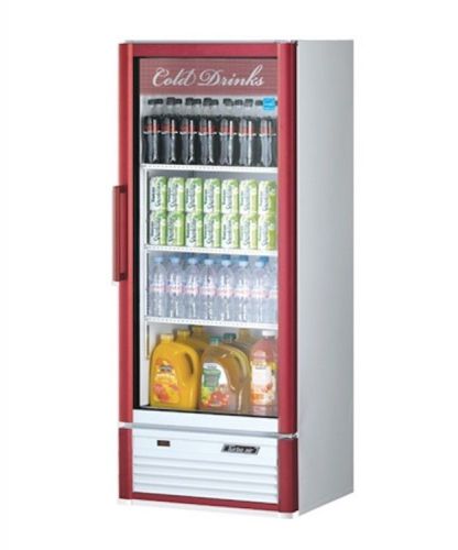 New turbo air 12 cu ft super deluxe 1 glass swing door merchandiser refrigerator for sale