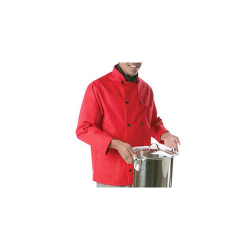 Chef Coat, XLarge, Red, 10 Button, Left Arm Thermometer Pocket,, 30404, C10P