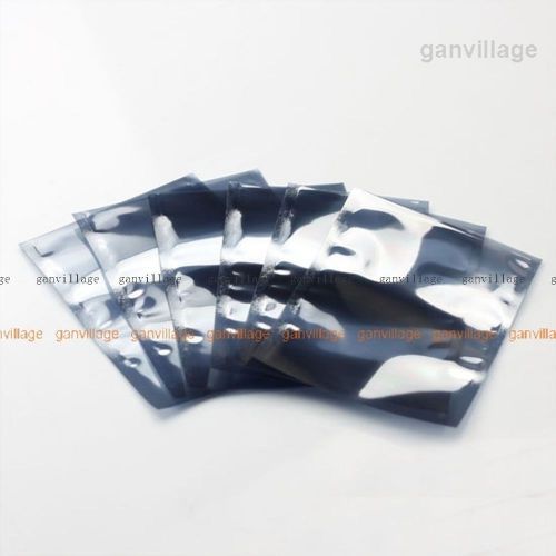 100pcs ESD Anti-Static Shielded Bags Open-Top For 2.5&#034; Hard Drives SSD 10*13cm