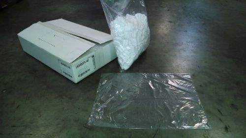 12&#034; x 15.75&#034; 1.25mil clear open end poly bags 1000/case