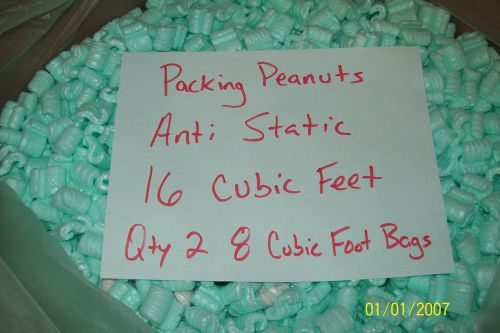 16 cubic feet packing peanuts 120 gallons anti static free shipping new for sale