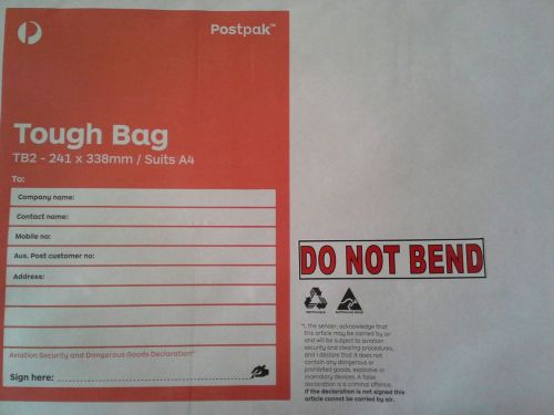 DO NOT BEND STICKERS - For envelops 21pkt - STOPS THE POSTIE BENDING YOUR ITEMS.