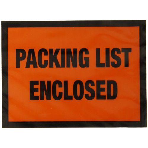 Packing list envelopes with orange face 4-1/2 in. x 5-1/2 in. 1000/order for sale