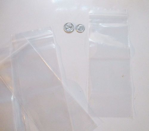 Wholesale Lot of 100 Little Plastic Bags, 3 x 8 inches, Ziplock Style