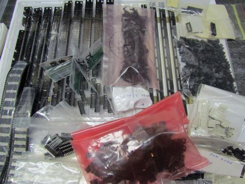 Huge lot of various connectors: db9 mod jack 6-4 6-6 8-8 pin  ic socket for sale