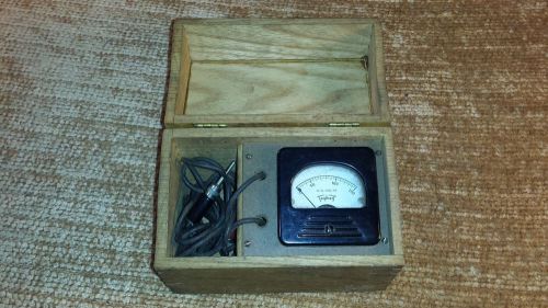 Vintage Triplett Model 237-S AC 0-150 Volts in Dovetailed Wood Box STEAMPUNK