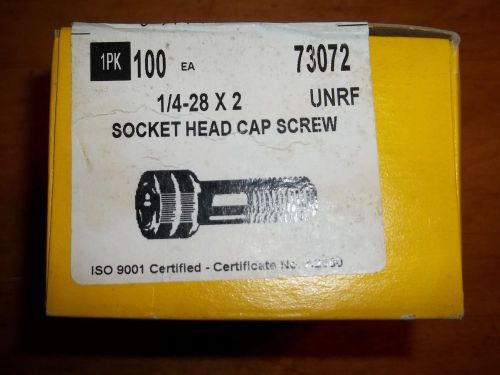 Holo-Krome 1/4-28x2&#034; Socket Head Cap Screws 1 box/100 - MADE IN USA