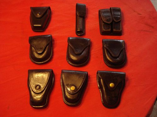 Lot Of  9  Miscellaneous Police Belt Accessories