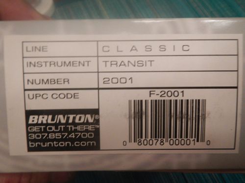 brunton pocket transit F-2001