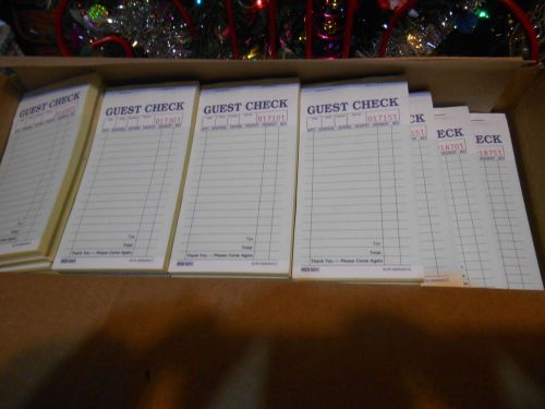GUEST CHECK BOOKS GREAT FOR BUSINESS QUANITY 42