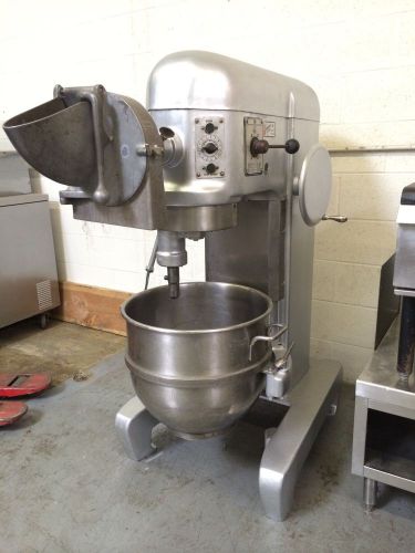 Hobart h 600 t  1 hp  3 phase refurbished w/ ss bowl + pelican / cheese grinder for sale