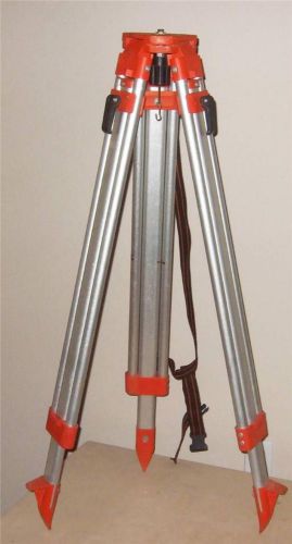 5&#039; ALUMINUM TRANSIT TRIPOD level stand laser plane surveying MADE IN USA Great!