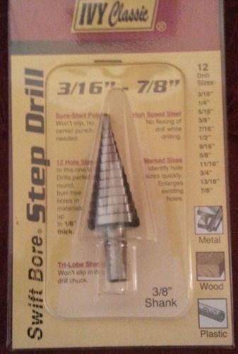 09004 IVY Classsic Fractional Sure-Start Step Drill 3/16&#034; - 7/8&#034;