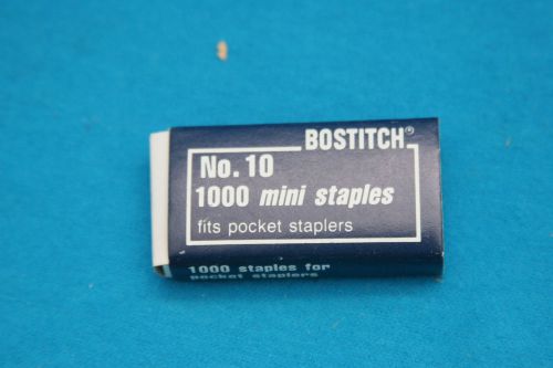 VINTAGE BOSTICH No. 10 MINI STAPLES FOR USE IN POCKET STAPLERS