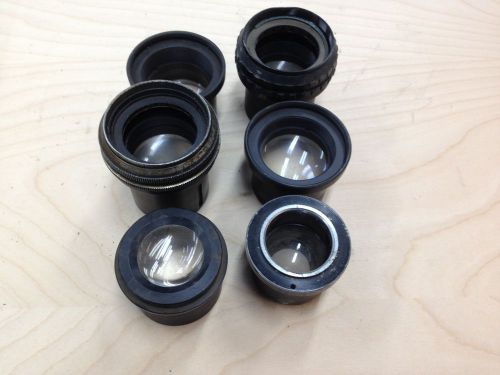 Optical Comparator Condensing Lenses.  Qty. 6