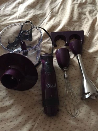 Wolfgang Puck Immersion Blender/Chopper Bistro Collection PLUM in color