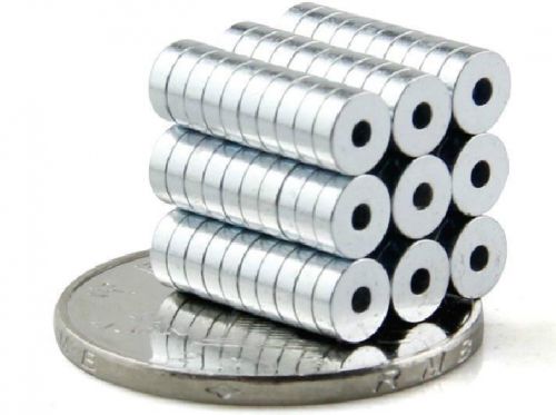 100pc N50 Round Neodymium Countersunk Ring Magnets 5x1.5mm Hole 1.5mm Rare Earth