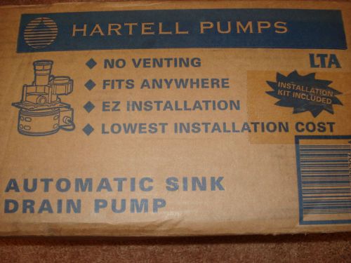 Hartell LTA-1 Automatic Direct Mount Laundry Utility Sink Drain Pump 802210